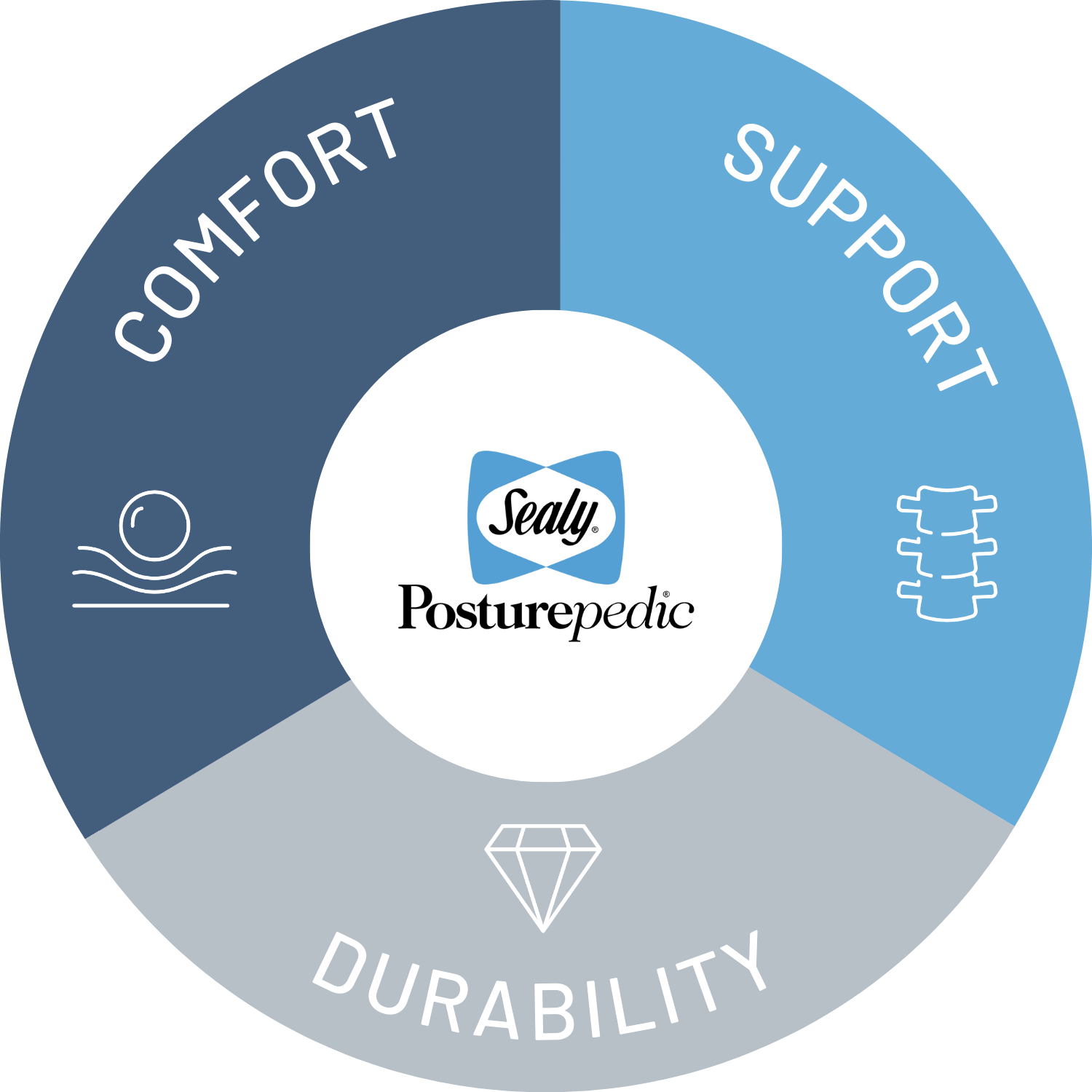 Diagram of the basic Posturepedic criteria