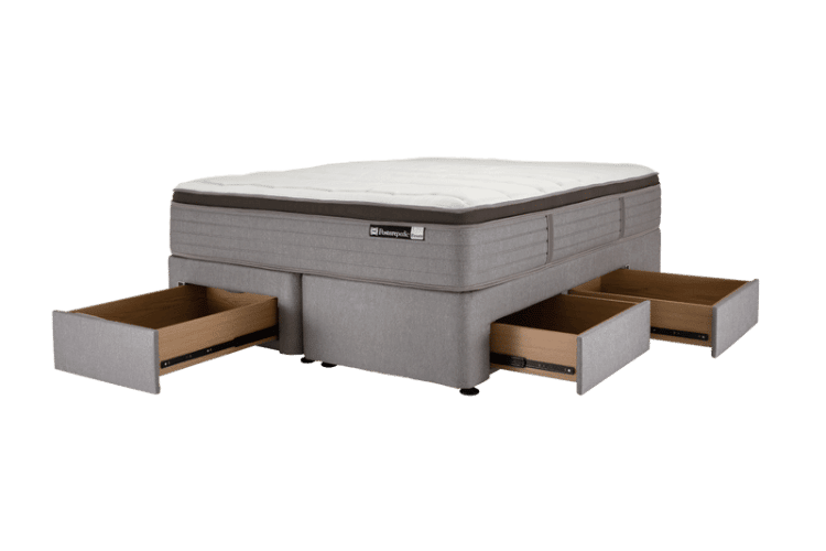 Bed base with storage