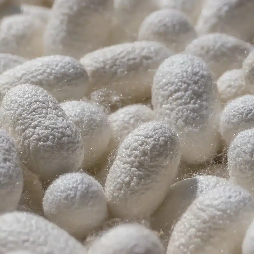 Silk cocoons