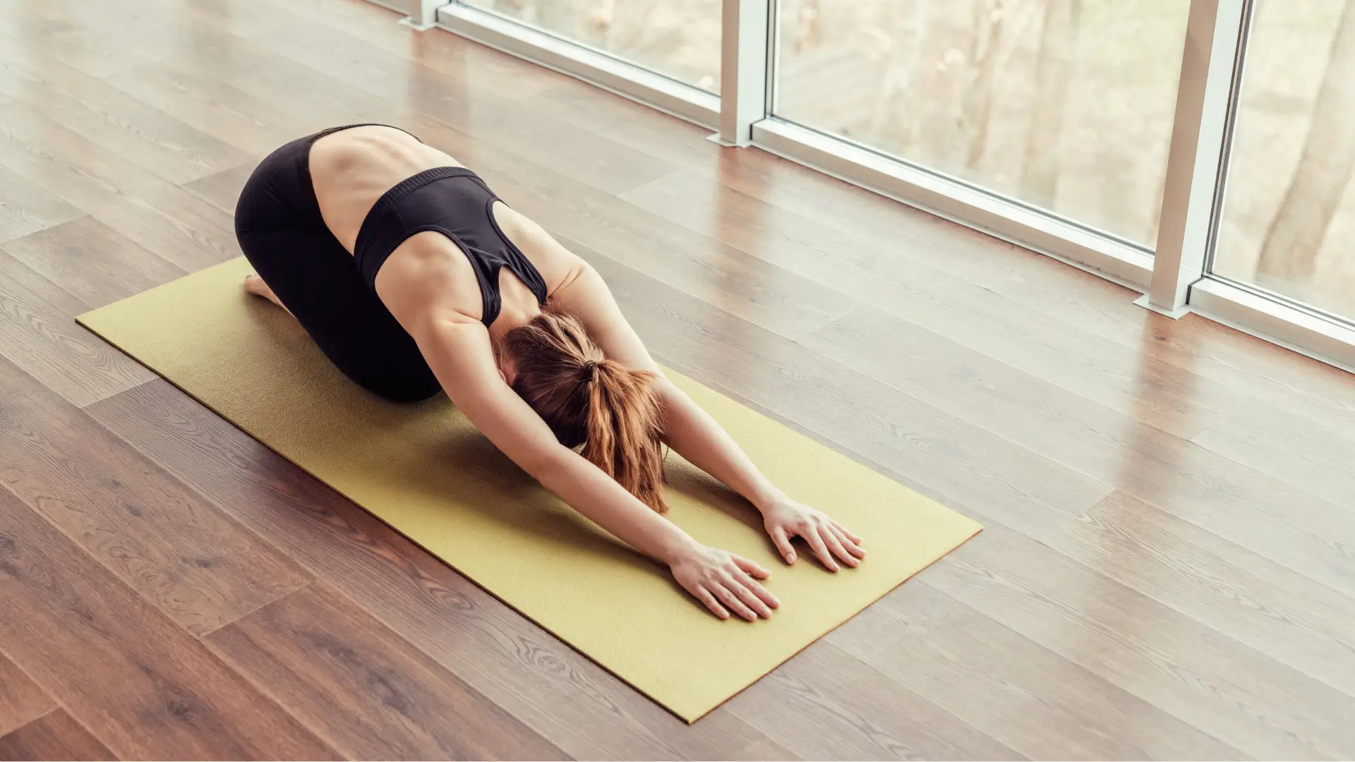 Child's pose stretch
