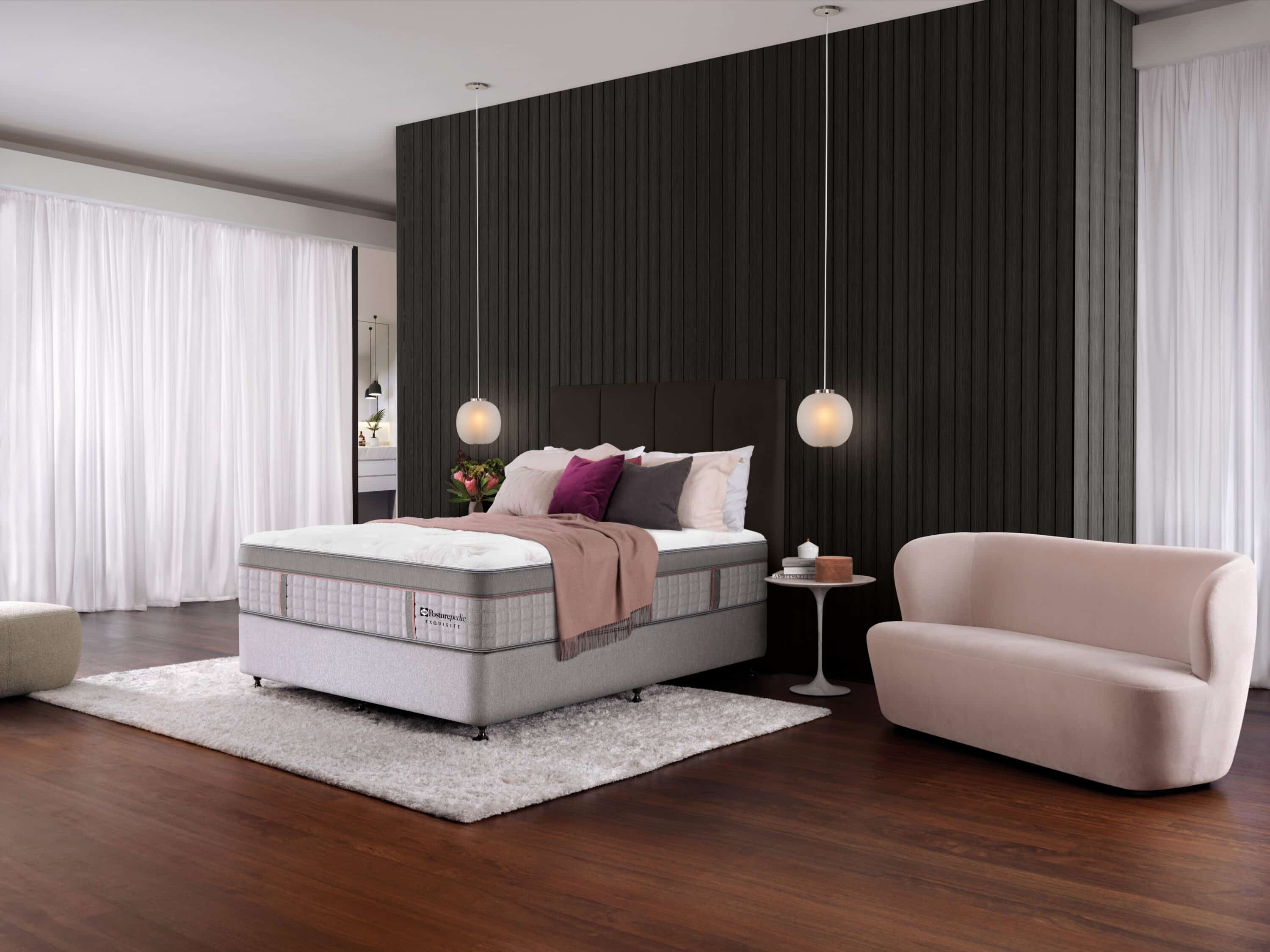 The Sealy Exquisite in a bedroom