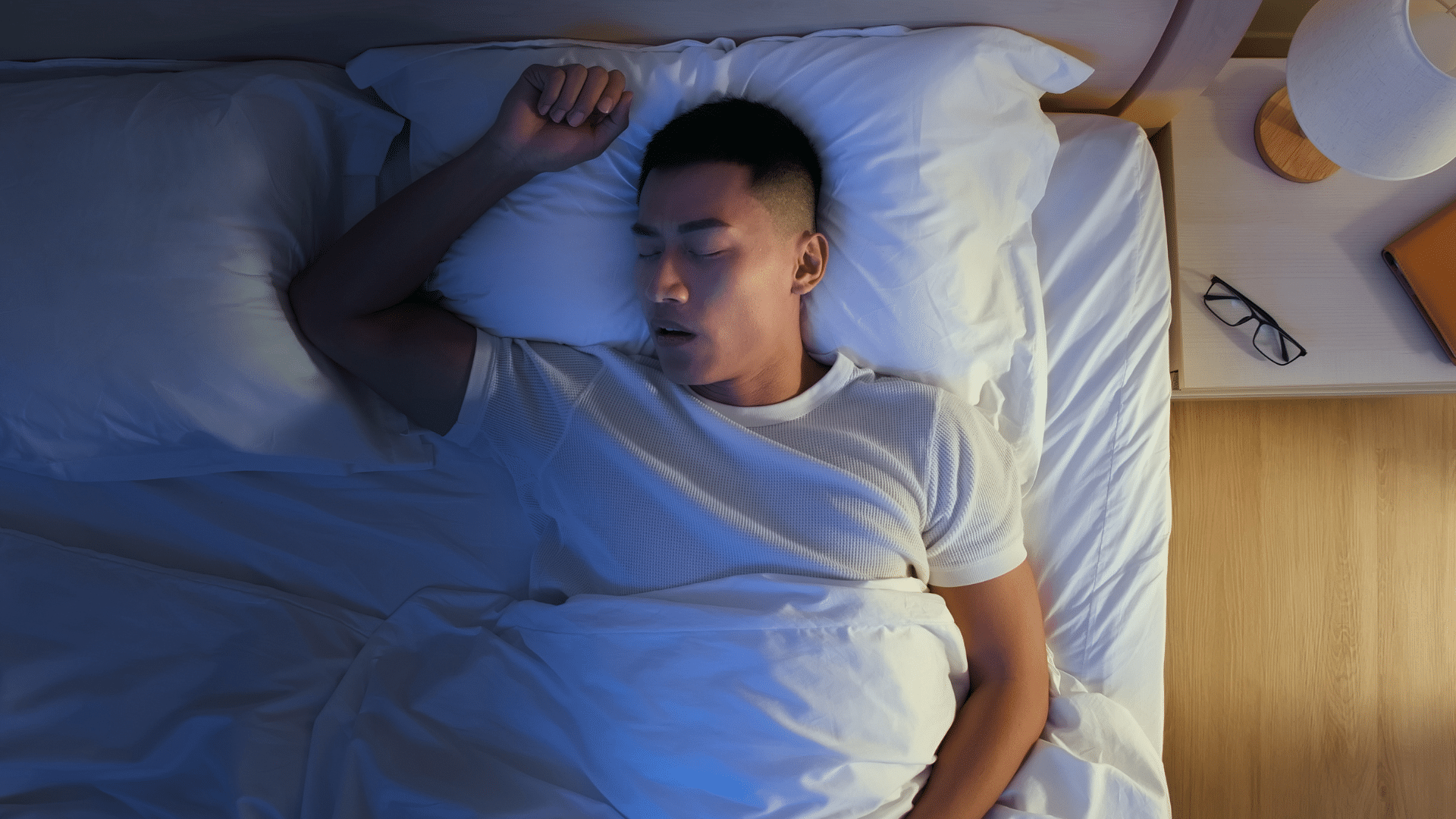 Snoring man