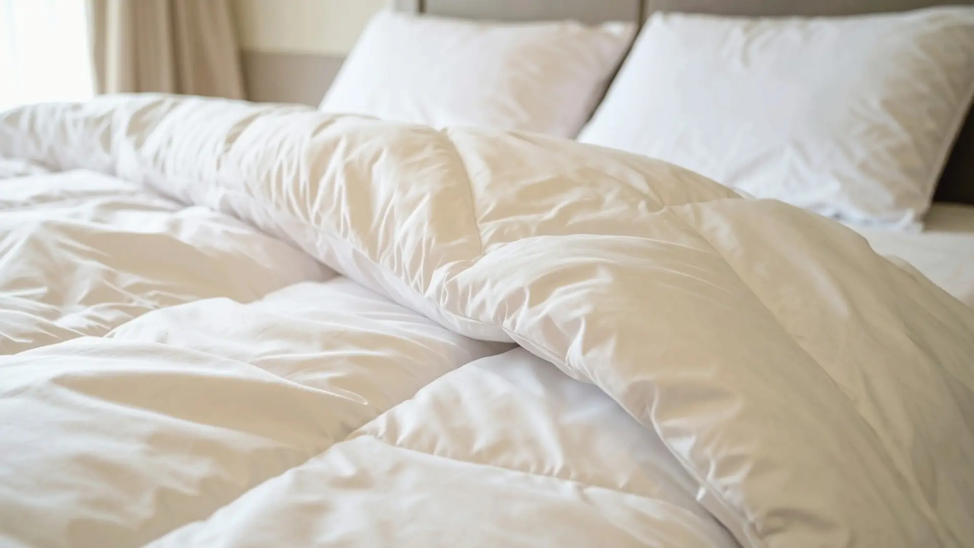 Duvet on a bed