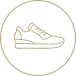 Movement sports shoe icon