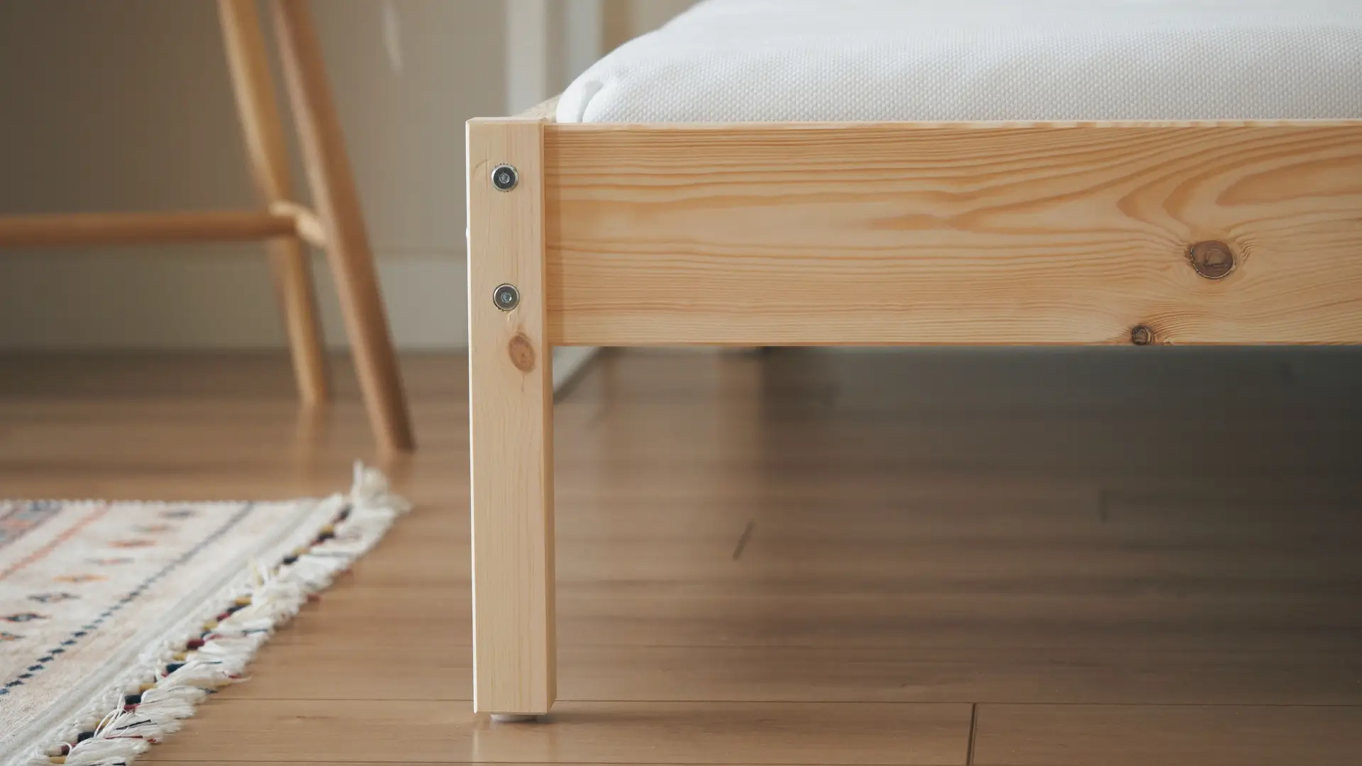 Wood bedframe
